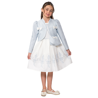 Baby Blue Elegant Girl Dress-1