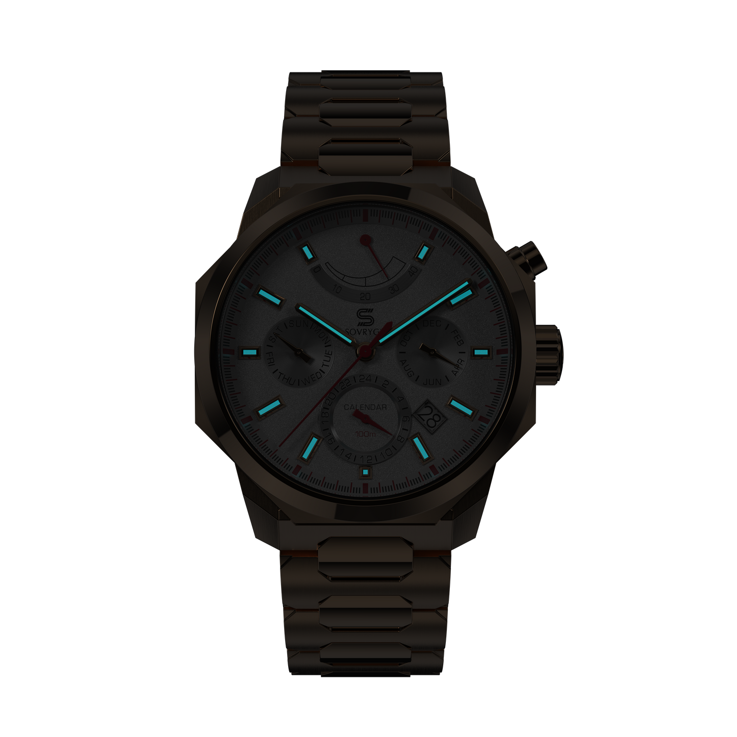 SOVRYGN Calendar Rose - White Watch-4