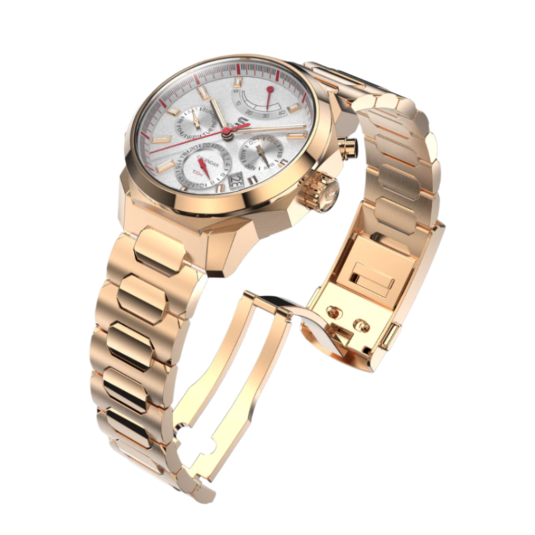 SOVRYGN Calendar Rose - White Watch-3