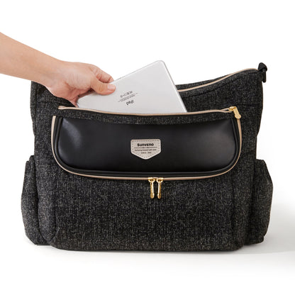 Tweed Luxe Stroller Organizer-1