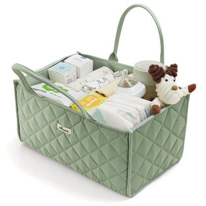 Quilted Diaper Caddy Organizer-0