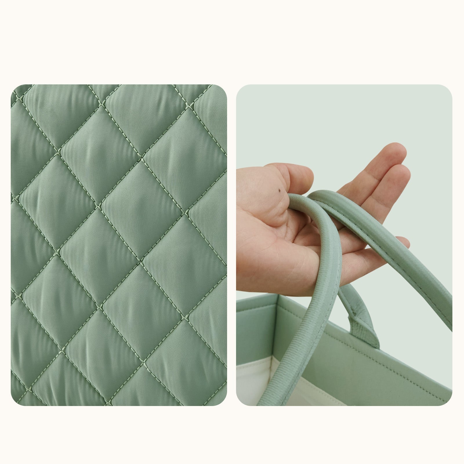 Quilted Diaper Caddy Organizer-4