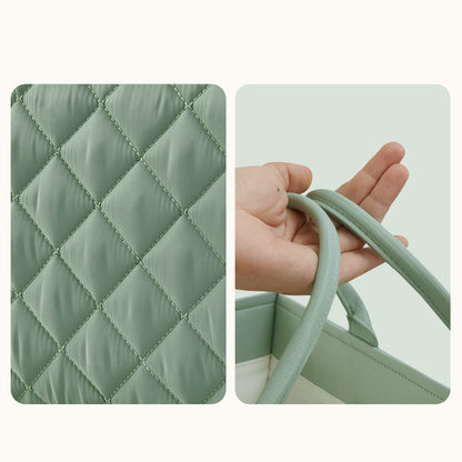 Quilted Diaper Caddy Organizer-4