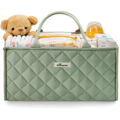 Quilted Diaper Caddy Organizer-2