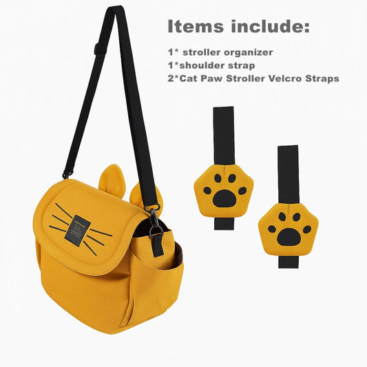 Kitty Paws Stroller Organizer-1
