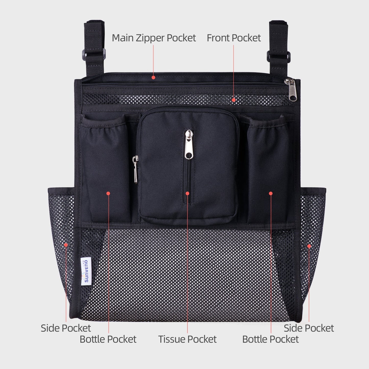 Mesh Stroller Organizer 2 Piece Set-3