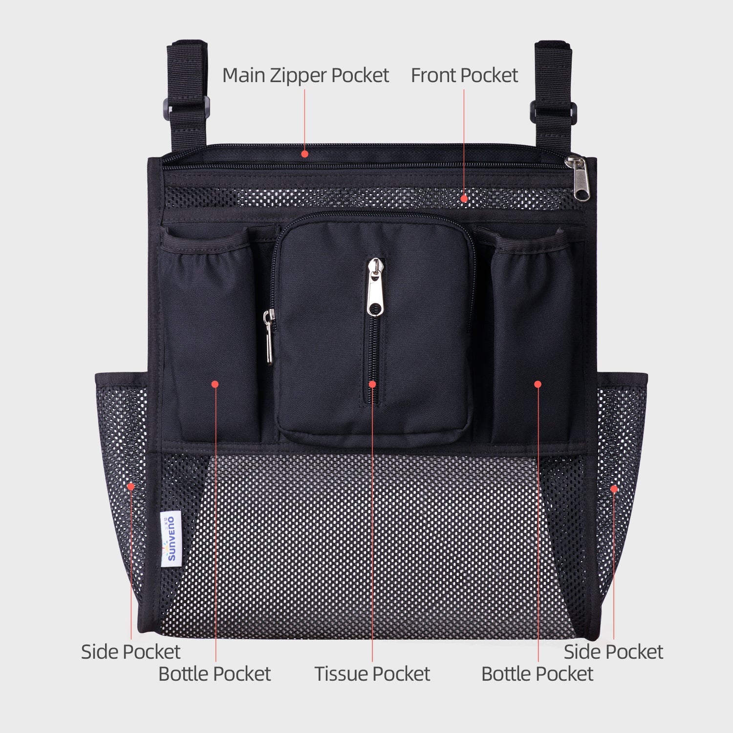 Mesh Stroller Organizer 2 Piece Set-3