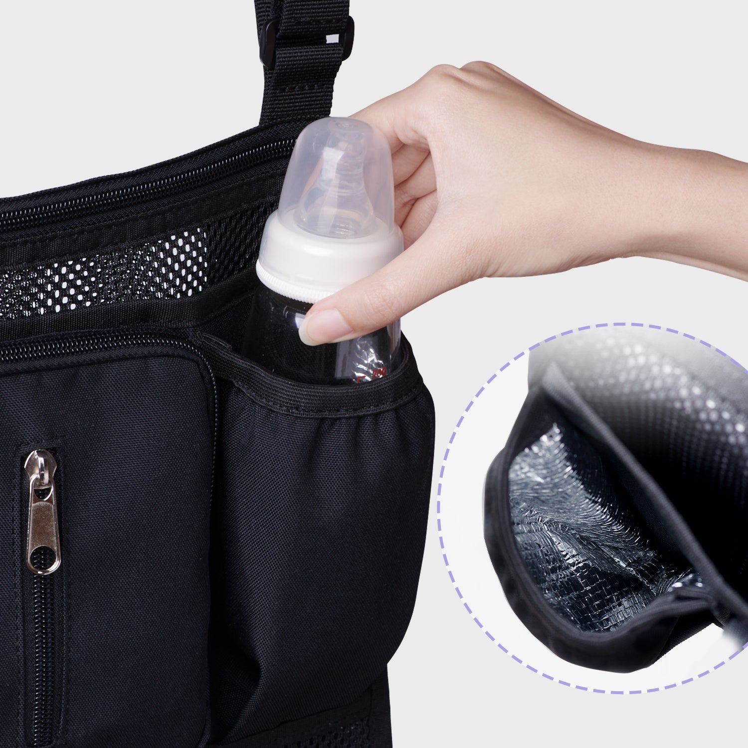 Mesh Stroller Organizer 2 Piece Set-4