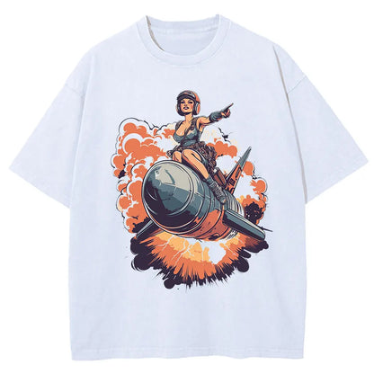 Beer Bottle Bomb Anime Oversized Graphic Tee-3