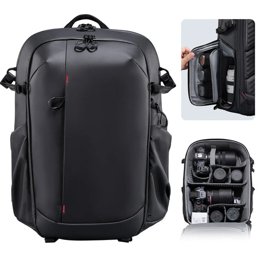 NNEOBA 22L Waterproof Camera Backpack Black-1