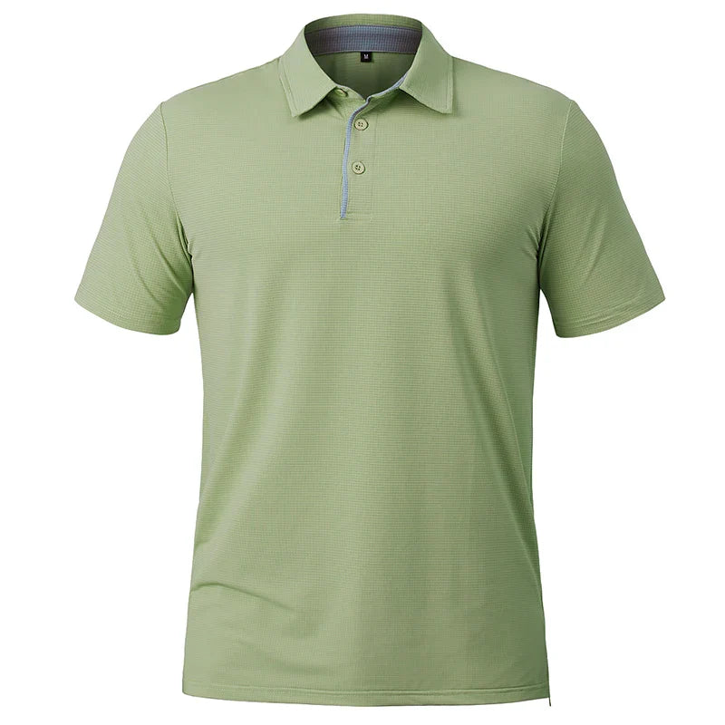 Men's Athletic Short Sleeve Polo Shirt Lightweight Quick Dry Sport Workout Shirt Summer Casual Thin Outdoor Shirts US/ EU Size-1