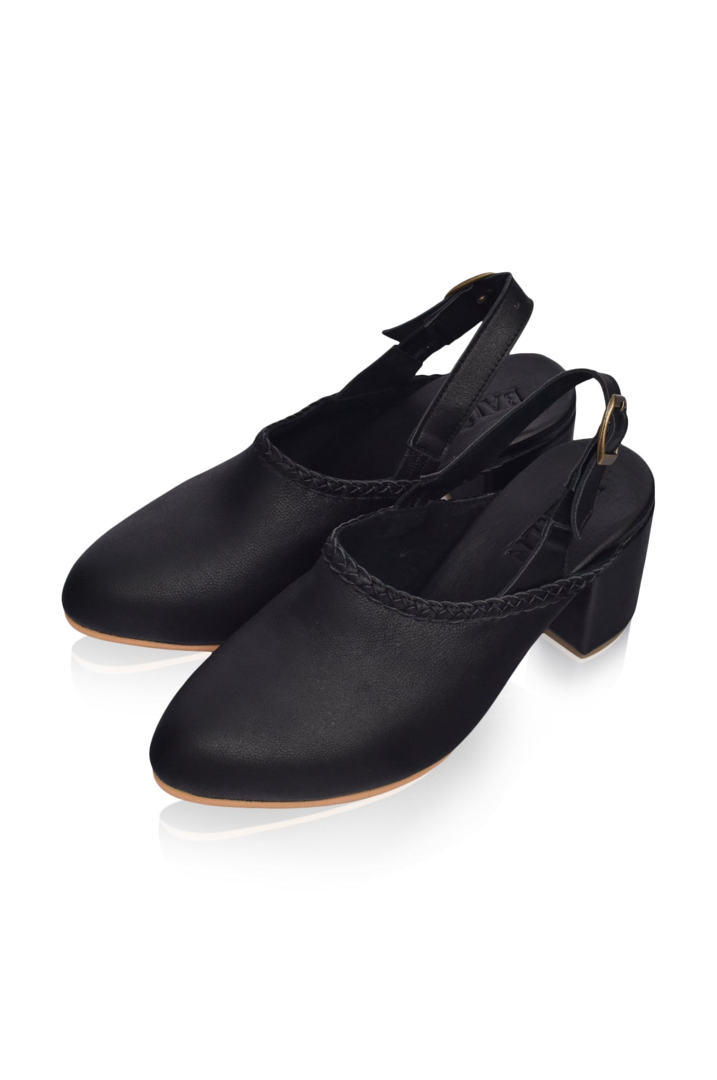 Savage Leather Slingback Heels-1