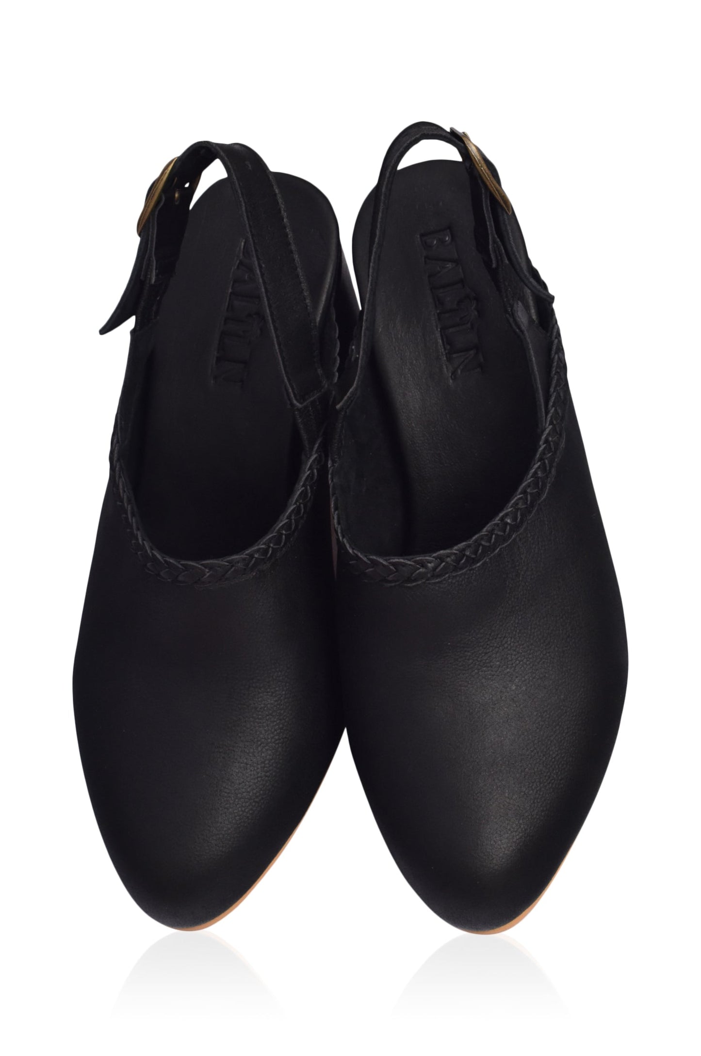Savage Leather Slingback Heels-2