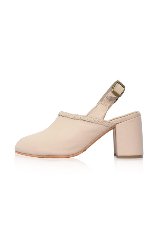 Savage Leather Slingback Heels-1