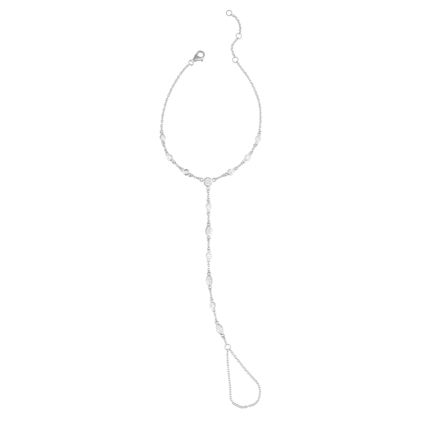 Seraphine CZ Hand Chain Bracelet-1