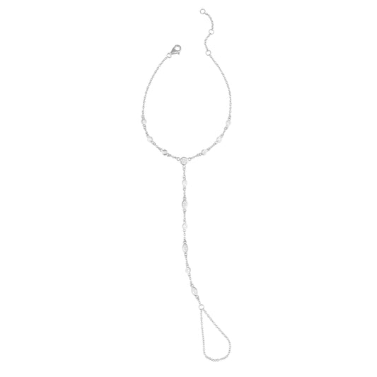 Seraphine CZ Hand Chain Bracelet-1