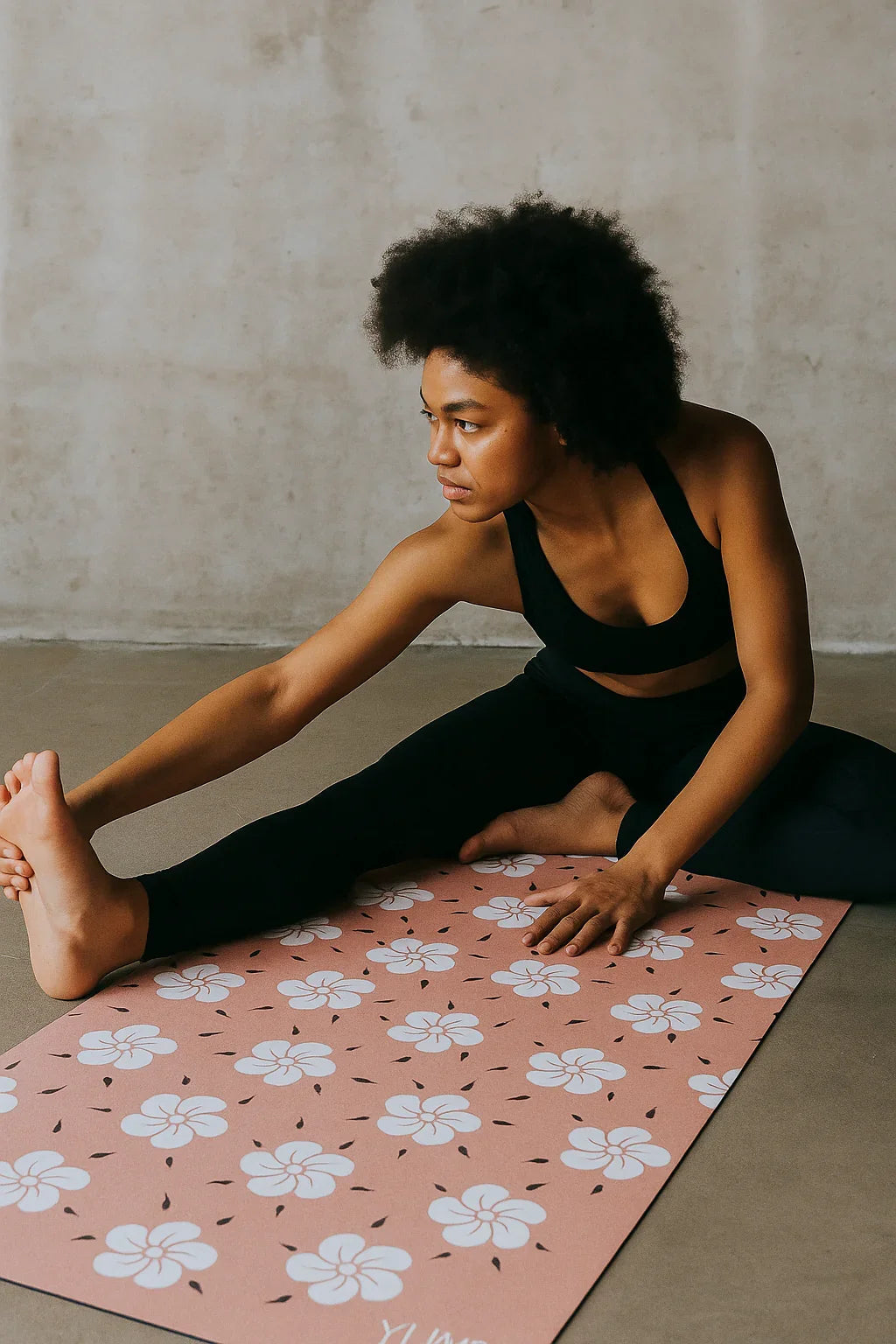 Kumiko Yoga Mat – 6mm Non-Slip, Eco-Friendly & Latex-Free (Tan)-1