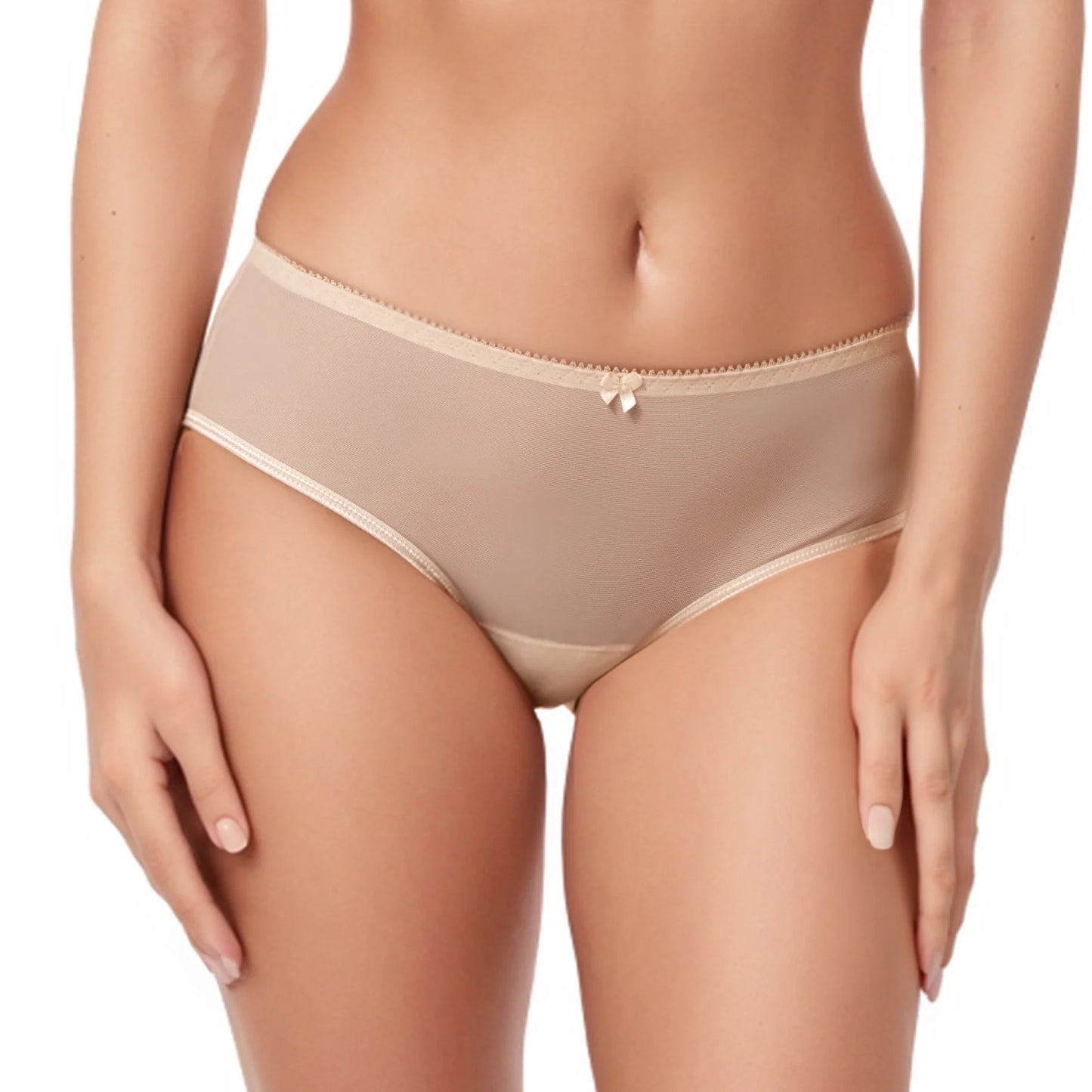 Sheer See Through Bikini Panty Venice Beige-0
