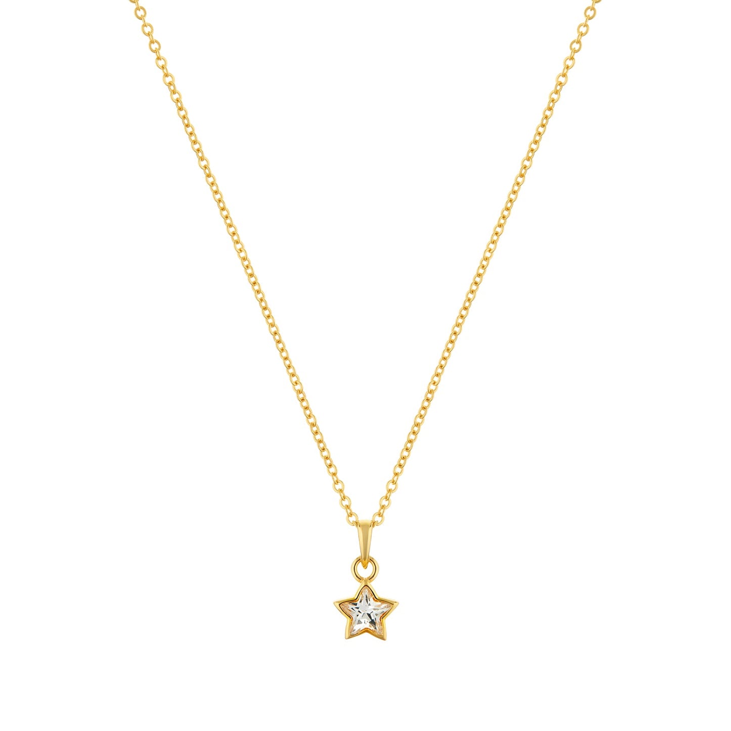 Divine Star Gold plated sterling silver Necklace-0