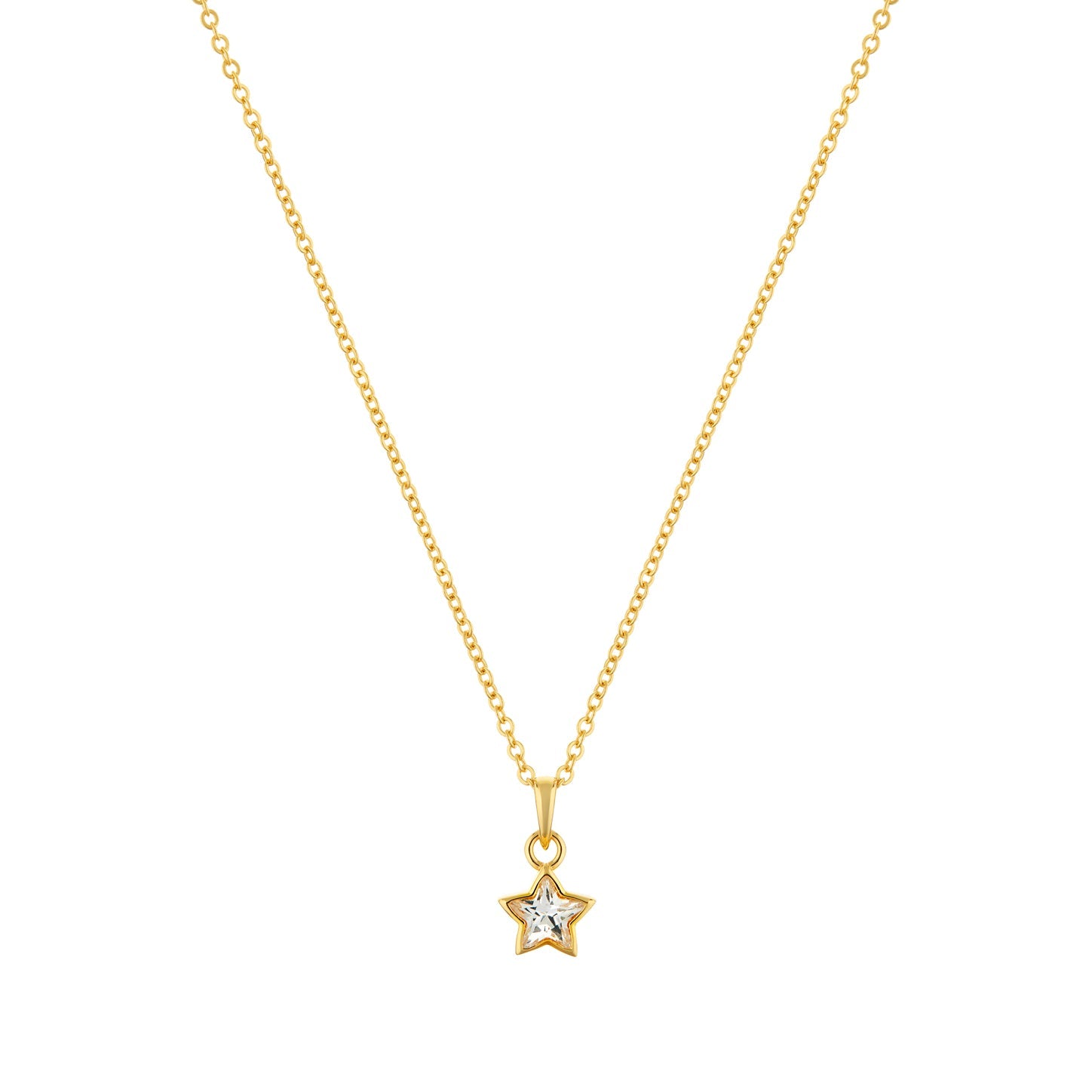 Divine Star Gold plated sterling silver Necklace-0