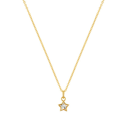 Divine Star Gold plated sterling silver Necklace-0