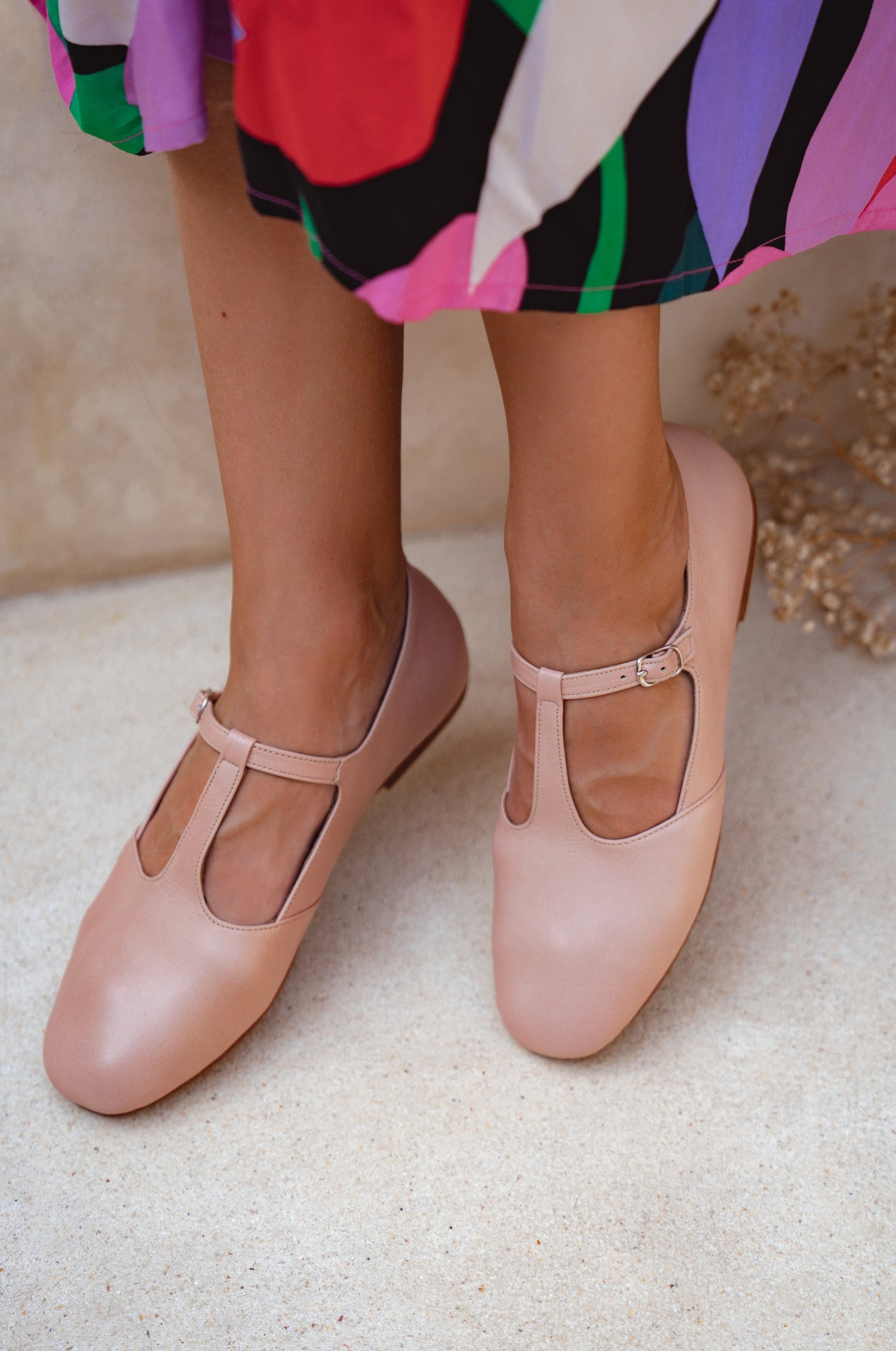 Simplicity Round Toe Ballet Flats-0
