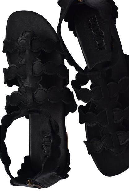 Sol Leather Greek Sandals-4