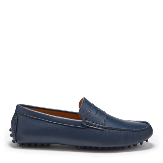 Penny Driving Loafers, french navy leather-0