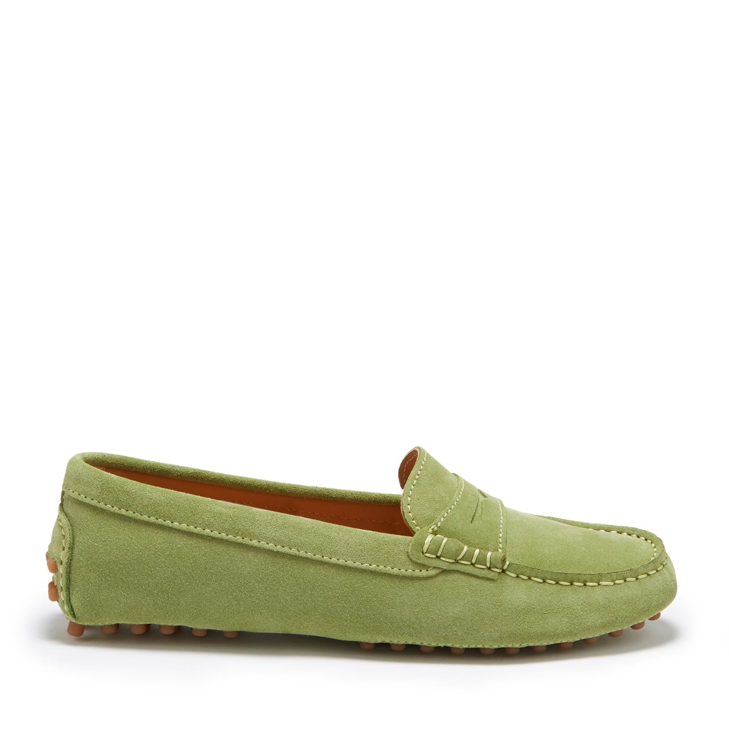 Women's Penny Driving Loafers, olive green-0