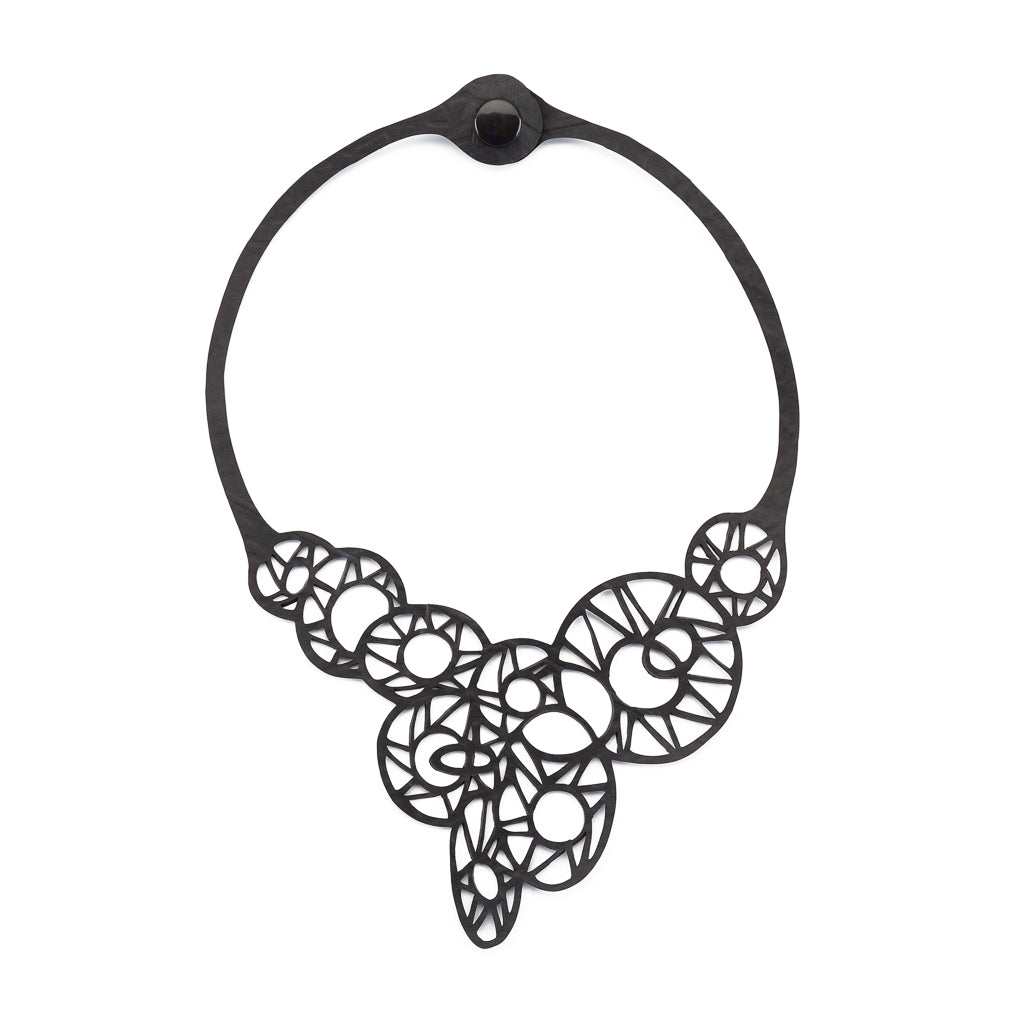 Stellar Astronomy Geometric Rubber Necklace-4