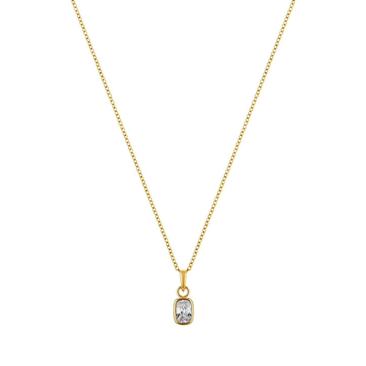 Enigma Gold plated sterling silver Necklace-0