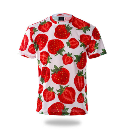 Strawberry Pattern Sublimation T-Shirts-0