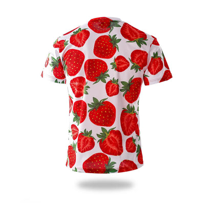 Strawberry Pattern Sublimation T-Shirts-1