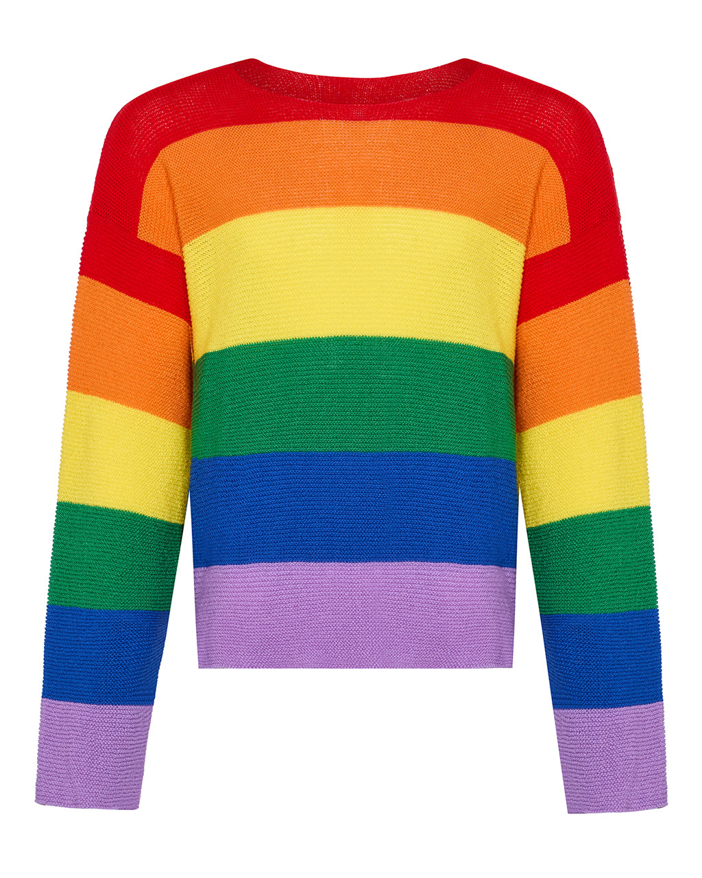 Striped Dropped Shoulder Top PRIDE Edition-0