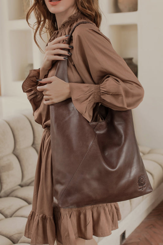 Sueno Slouchy Leather Bag-0