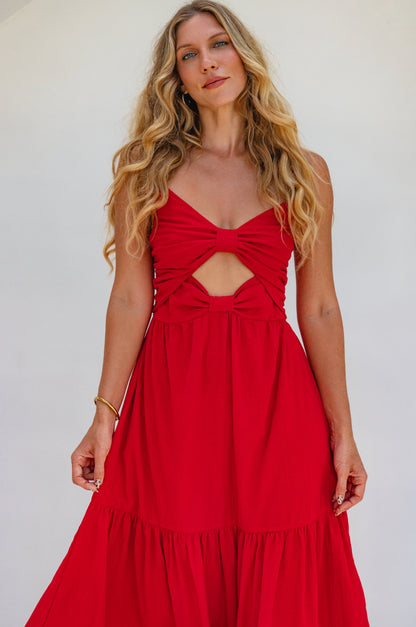 Sun Island Strappy Midi Dress-5