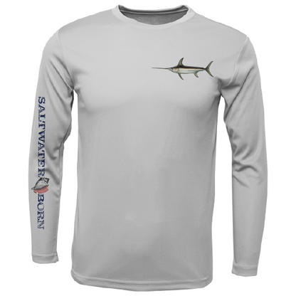 Swordfish on Chest Long Sleeve UPF 50+ Dry-Fit Shirt-6