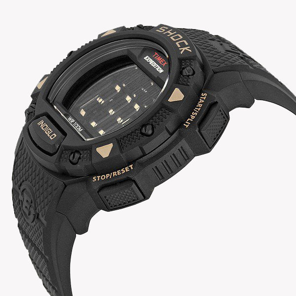 Timex Men's Black Resin Watch, Digital Dial | T49896-1