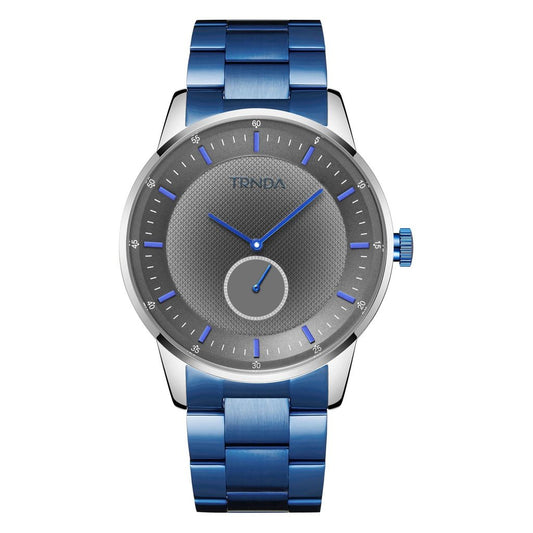 Trnda Men's Stainless Steel Watch, Blue Band | Trnda-Ss43b-0