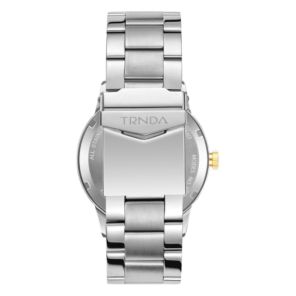 Trnda Men's Stainless Steel Watch, Gradient Gray Dial | Trn-Ss43g-4