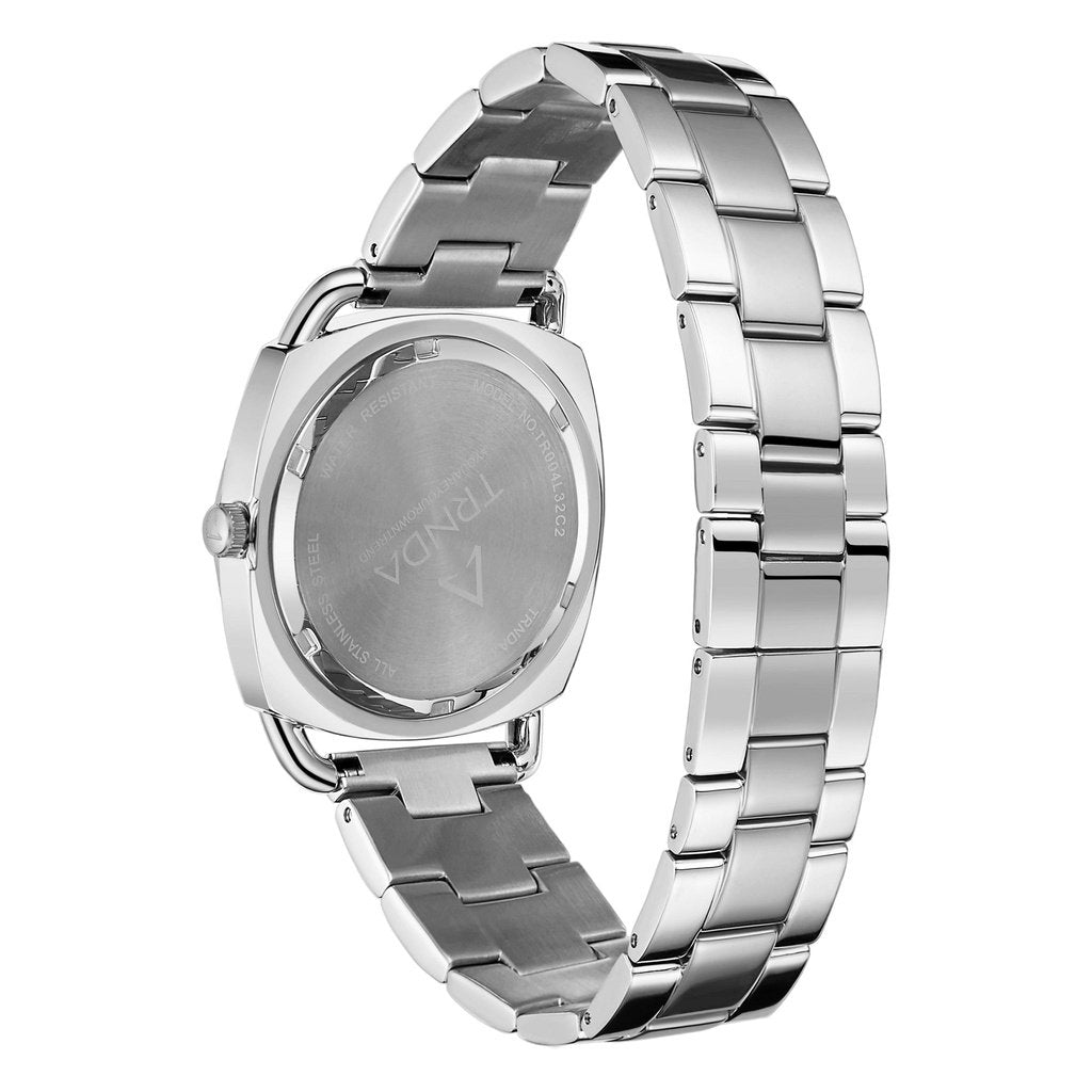 Trnda Women's Stainless Steel Watch, Silver Dial | Trnda-Ss35.8-3