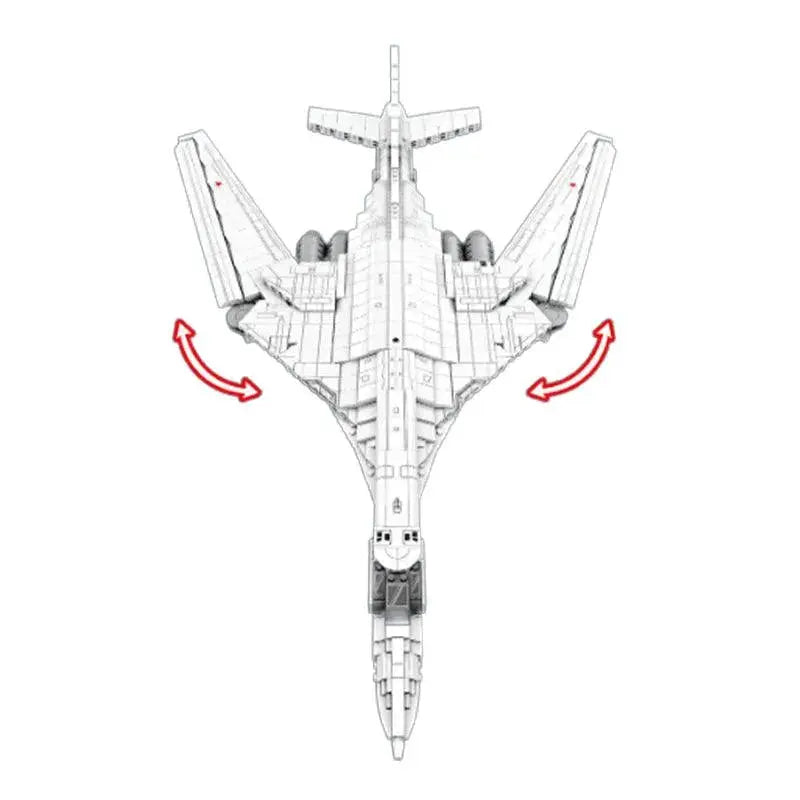 TU-160 STRATEGIC BOMBER 1597PCS