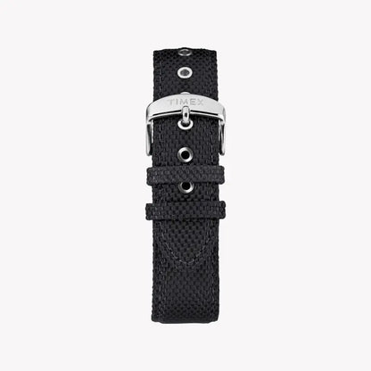 Timex Men's Black Fabric Watch, Silver Case | Tw2r38200-2