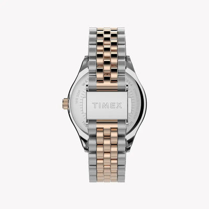 Timex Women's 2t Stainless Steel Watch, Silver Dial | Tw2t87000-2