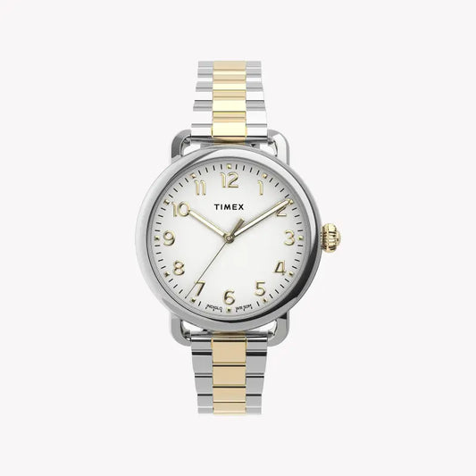 Timex Women's Silver Dial, Stainless Steel Band | Tw2u13800-0