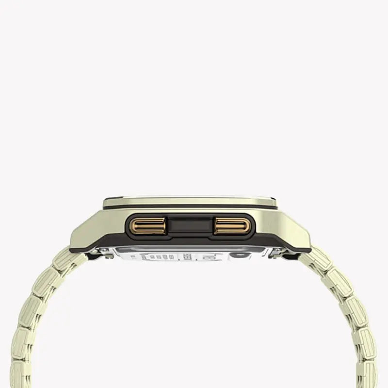 Timex Men's Gold Stainless Steel Watch, Digital Dial | Tw2u17100-1