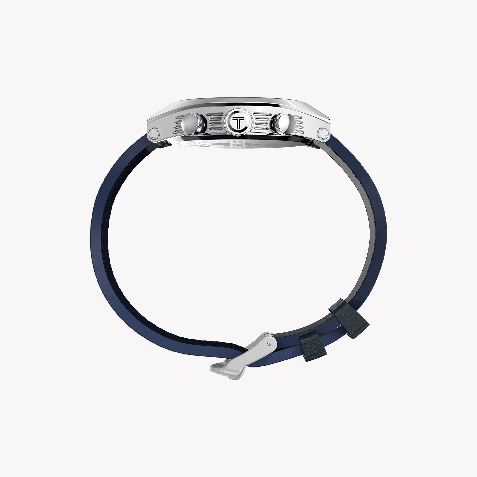 Mens Legacy Tonneau SST Blue Dial Blue Strap Watch TW2W93500-1