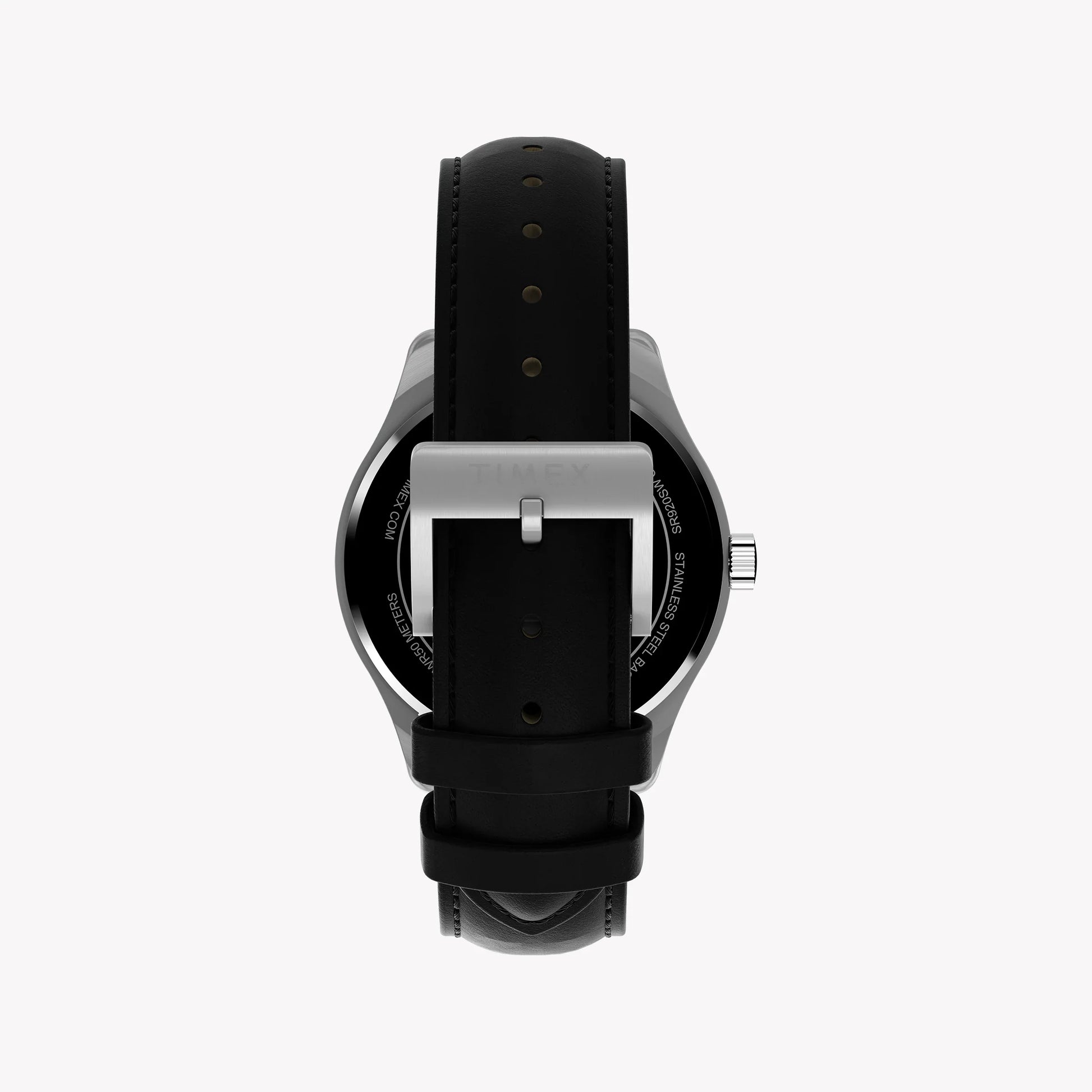 Mens Main Street Silver-tone Case & Black Strap Watch TW2Y16100-2