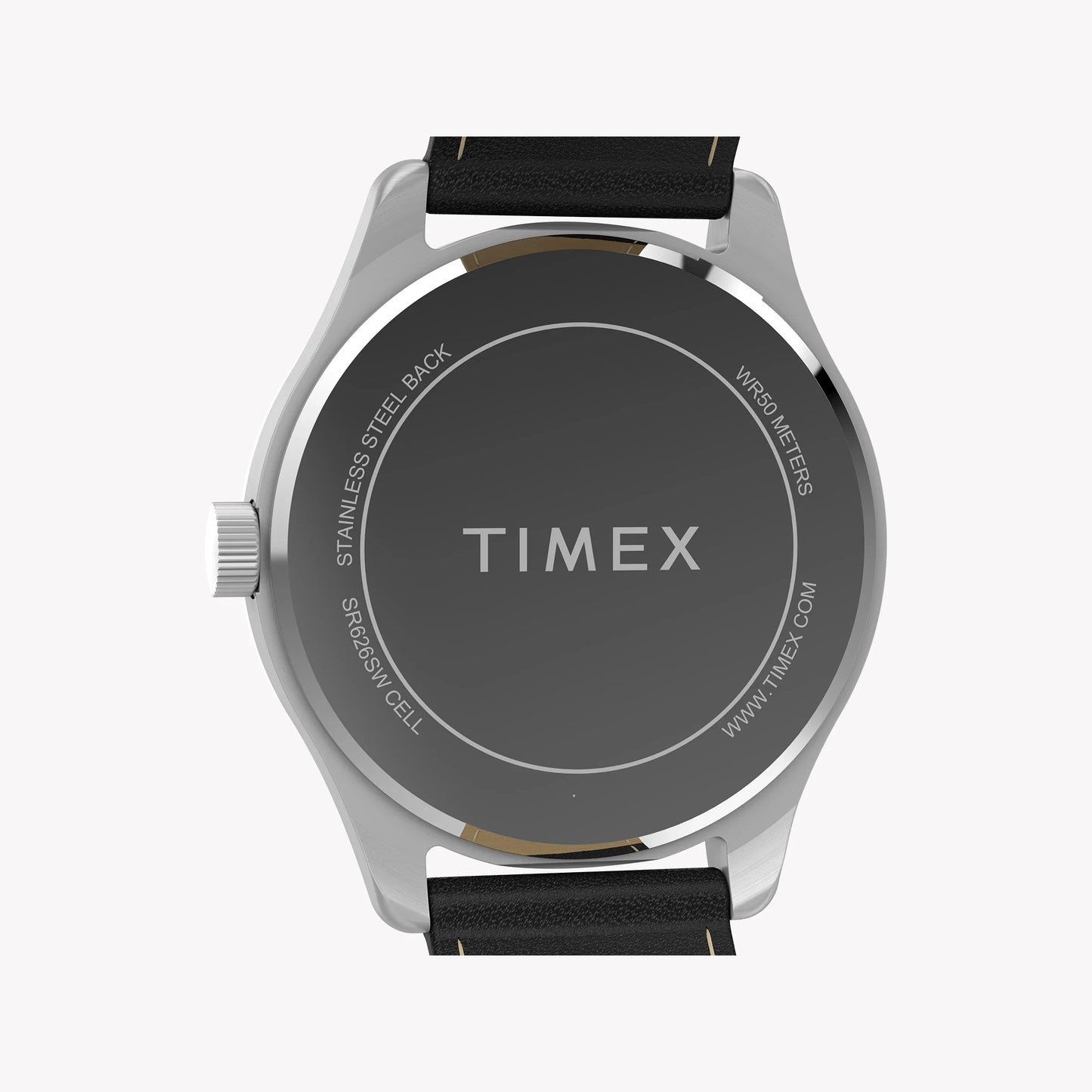Mens Main Street Silver-tone Case & Black Strap Watch TW2Y16100-3