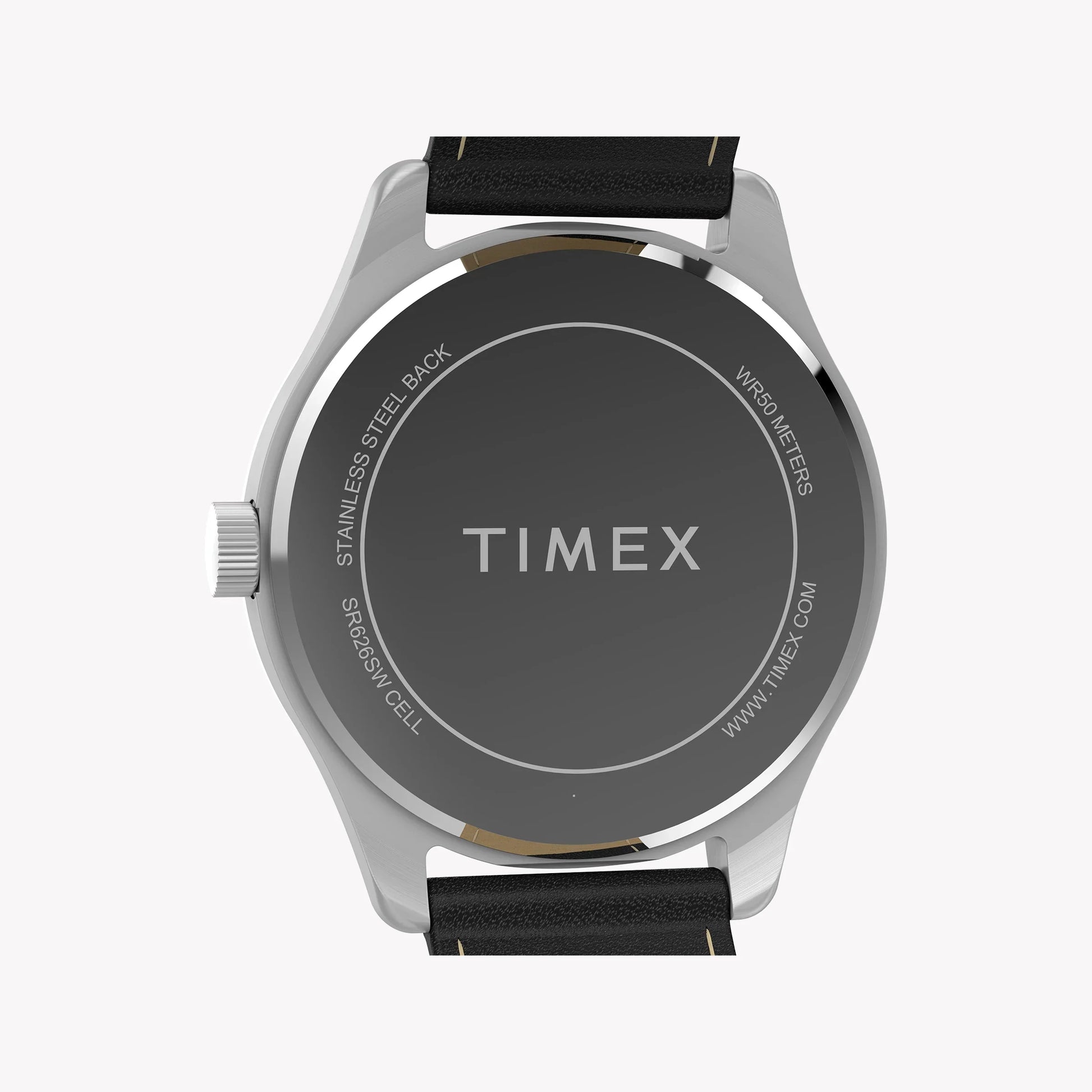 Mens Main Street Silver-tone Case & Black Strap Watch TW2Y16100-3